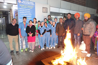 Lohri event gallery of Dr Sarbjit's Neuro Psychiatric Hospital and anr Centre for Opiate De Addiction Jalandhar